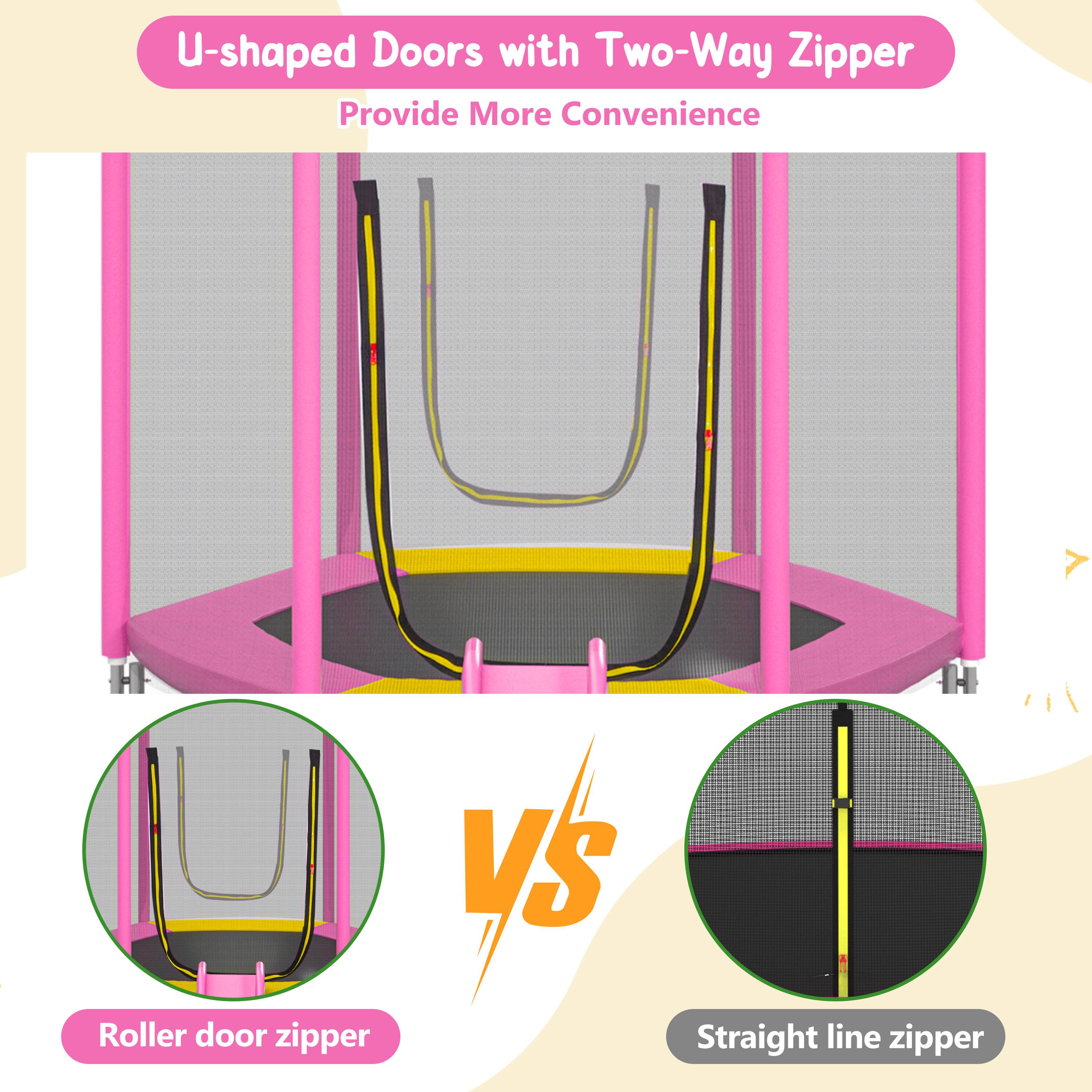 U-shaped Doors with Two-Way Zipper Provide More Convenience

VS

Roller door zipper

Straight line zipper