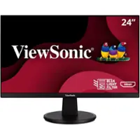 ViewSonic - VA2447-MH 24" LCD FHD Adaptive Syn Monitor (HDMI, VGA) - Black - Front_Zoom