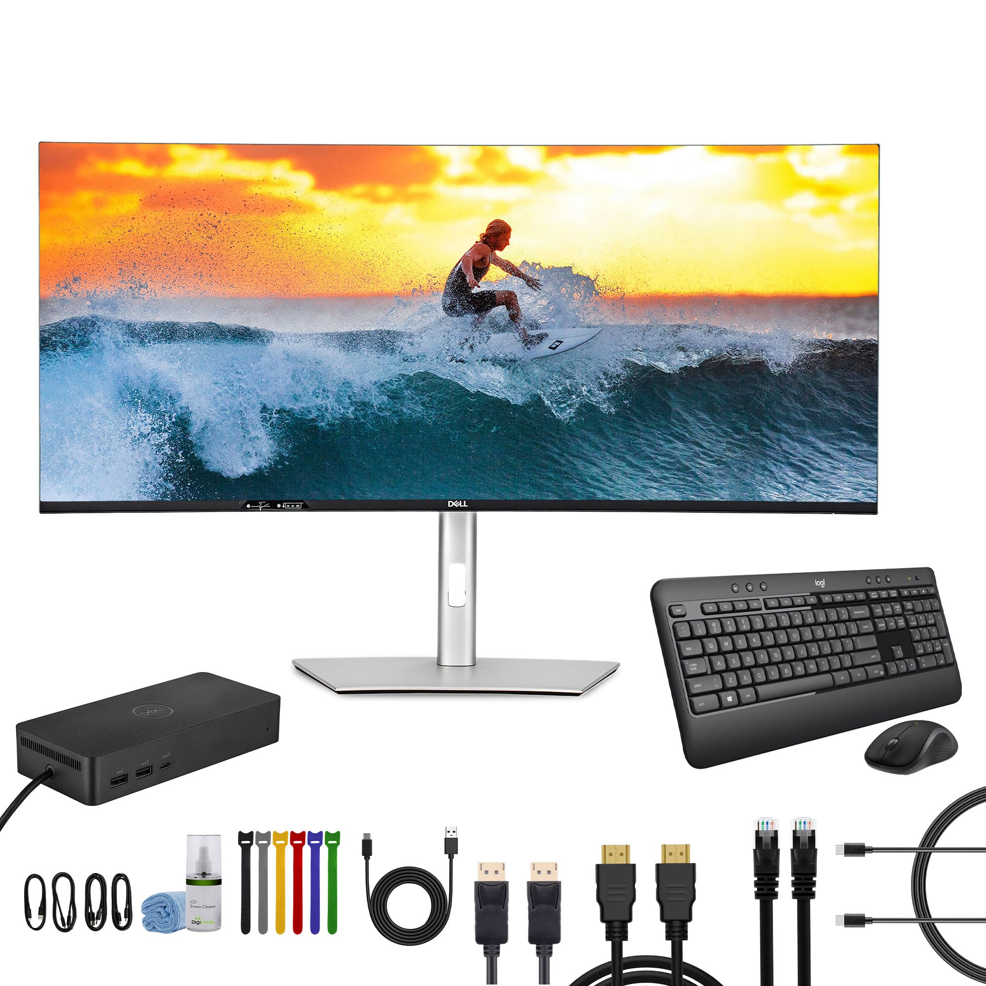 Dell - UltraSharp U4025QW 40" Class 5K2K WUHD Curved Screen LED Monitor - 21:9