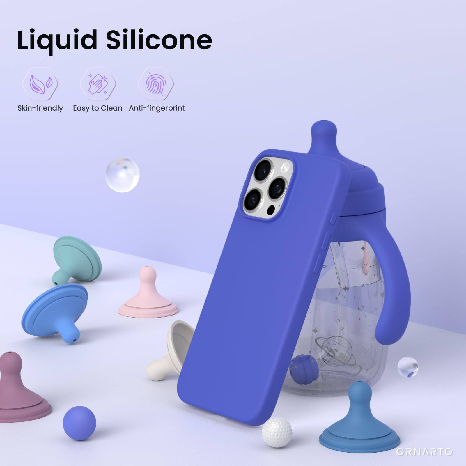 Liquid Silicone Skin-friendly Easy to Clean Anti-fingerprint ORNARTO