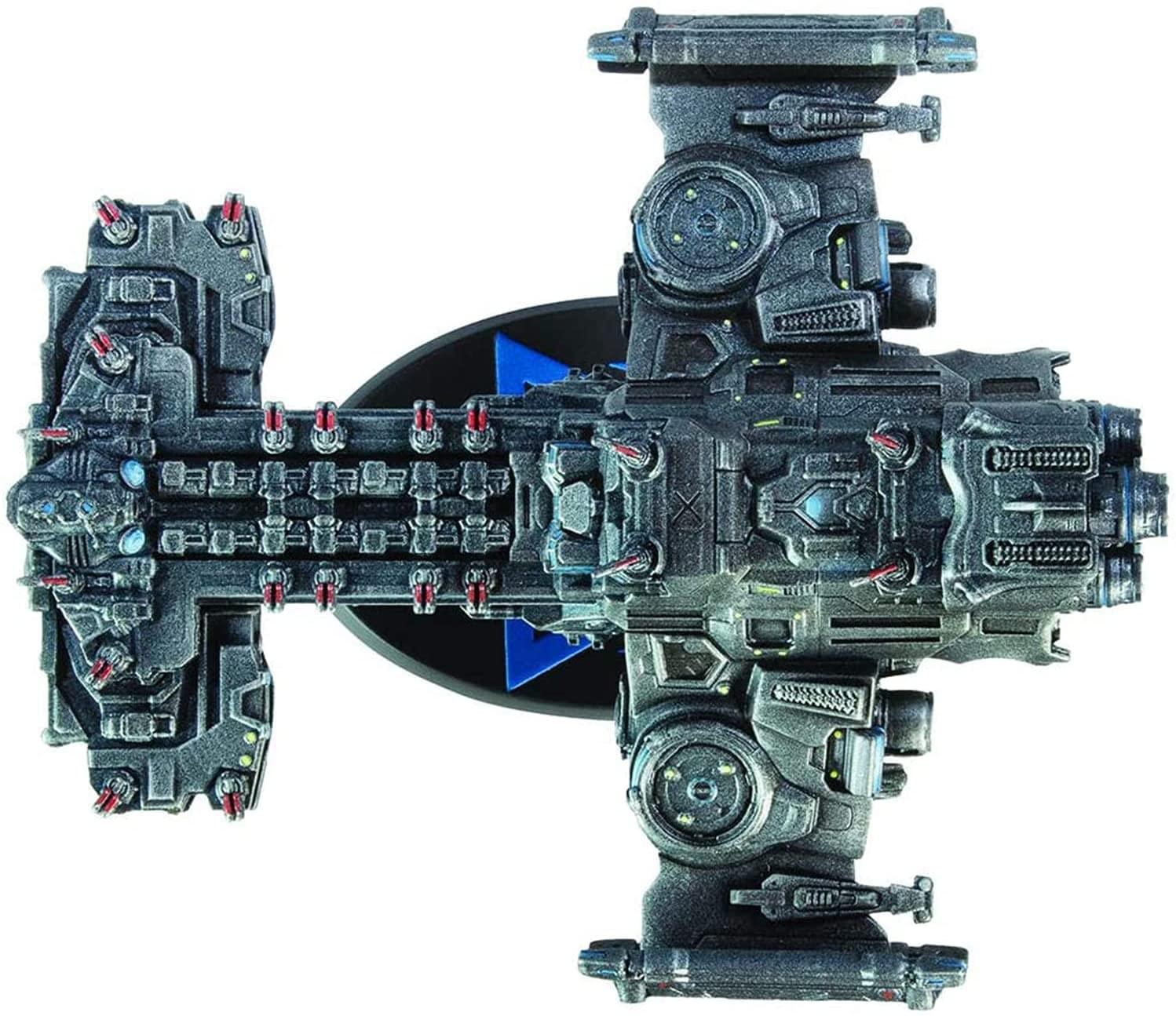 Alt View 10. Dark Horse Comics - StarCraft 6 Inch Resin Terran Batlecruiser Replica - Silver.