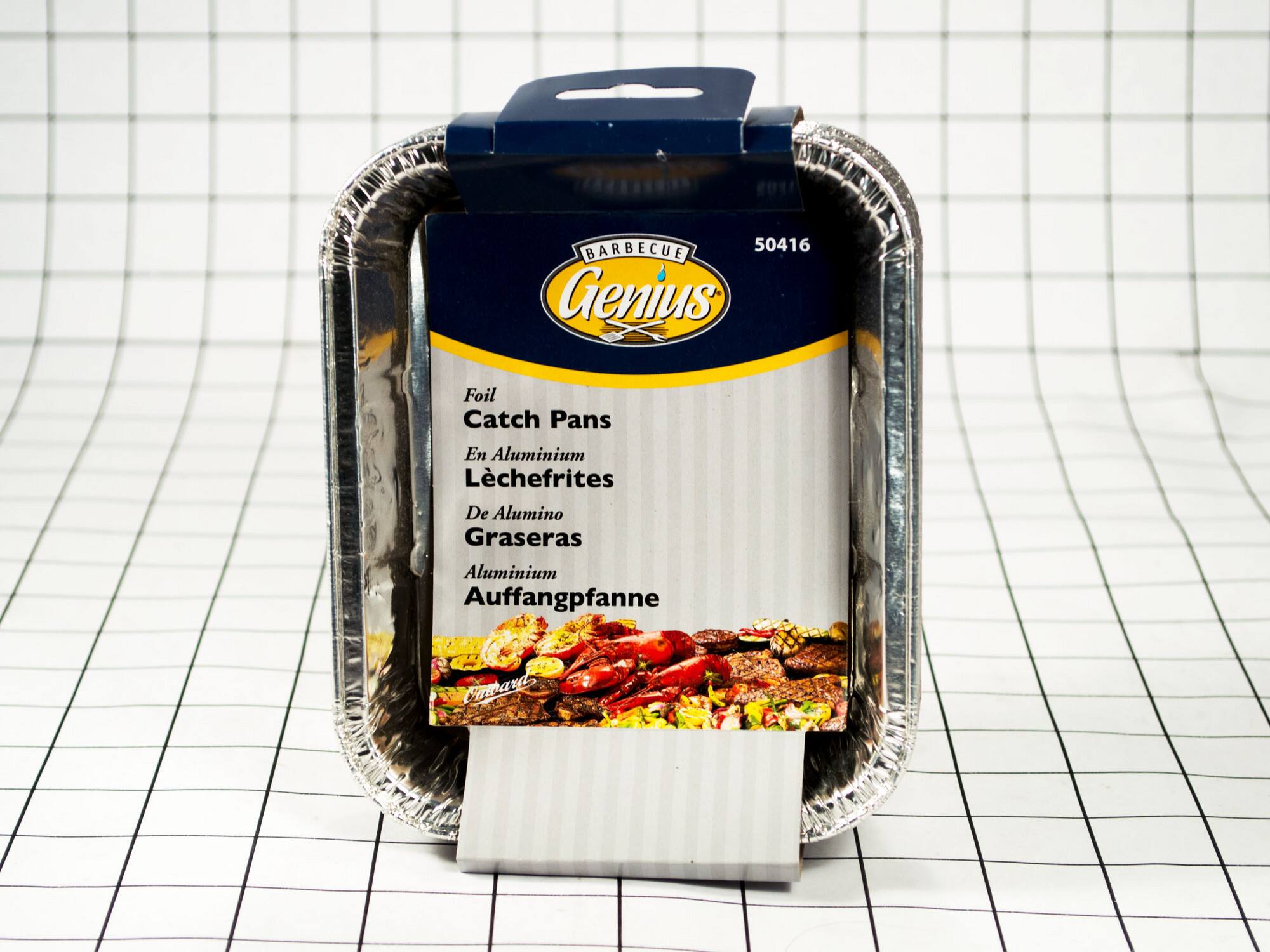 BARBECUE 50416 Genius Foil Catch Pans En Aluminium L'echefrites De Alumino Graseras Aluminium Aufangpfanne