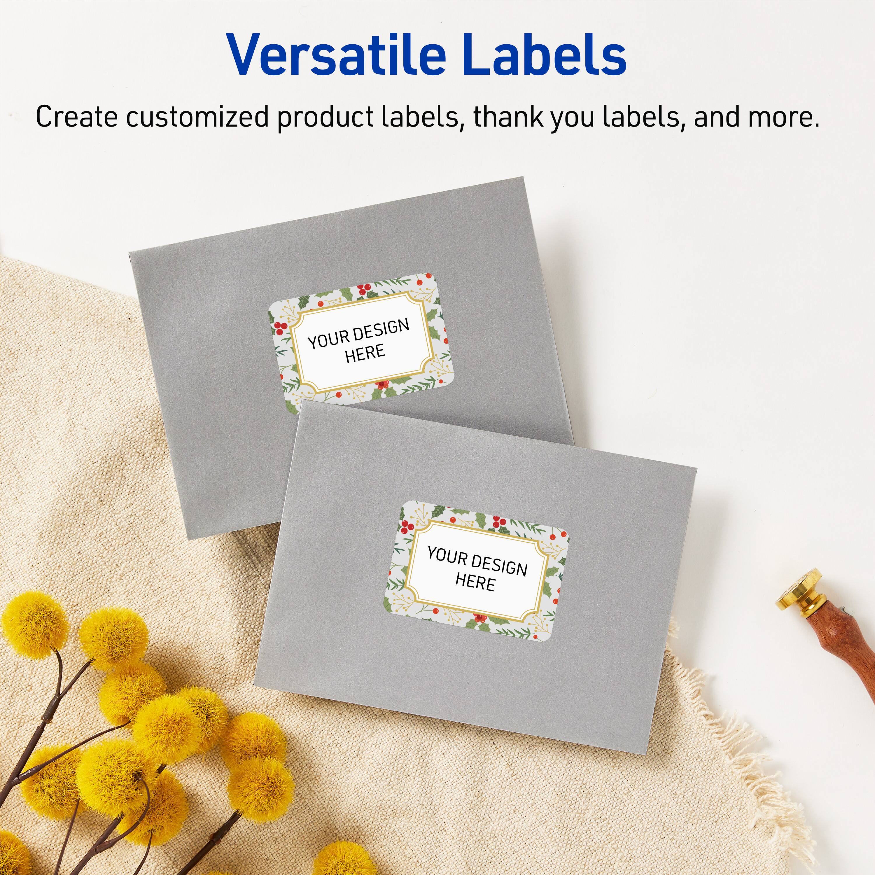 Versatile Labels

Create customized product labels, thank you labels, and more.

YOUR DESIGN HERE