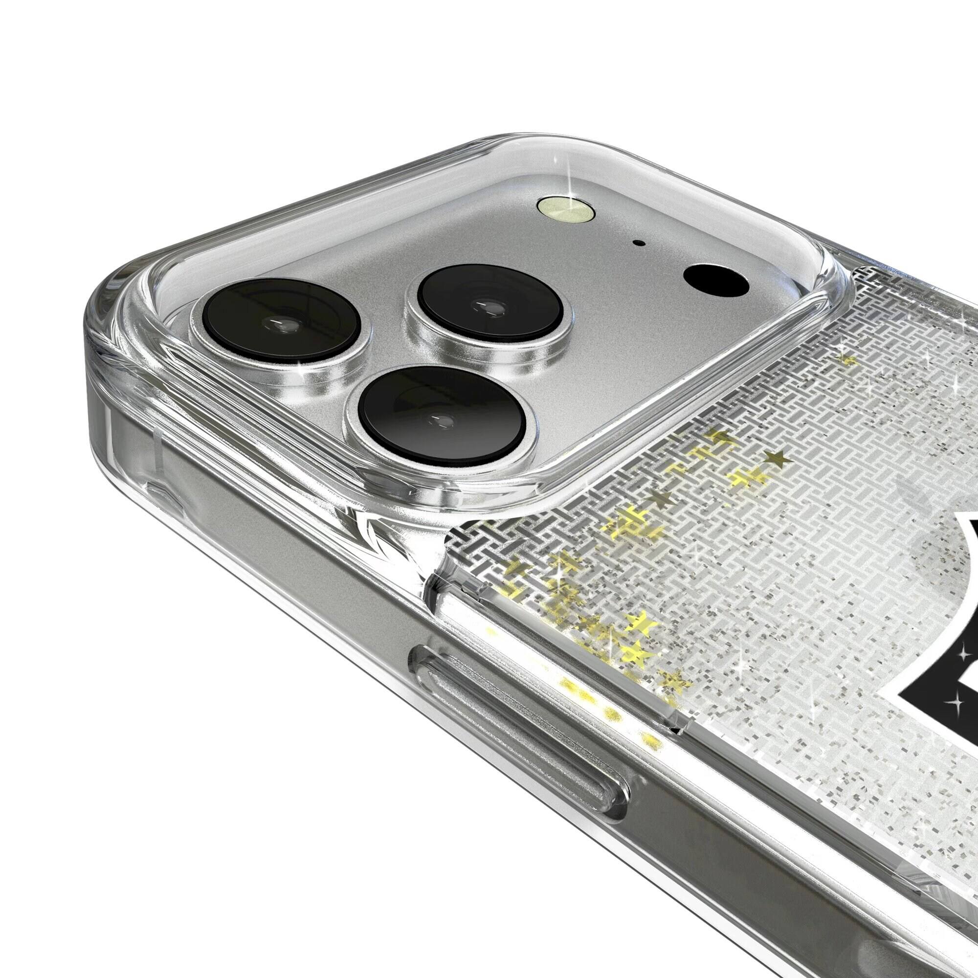 Alt View 2. Keyscaper - Oakland Raiders Linen Logo iPhone Glitter Case - 13 - Multicolor.
