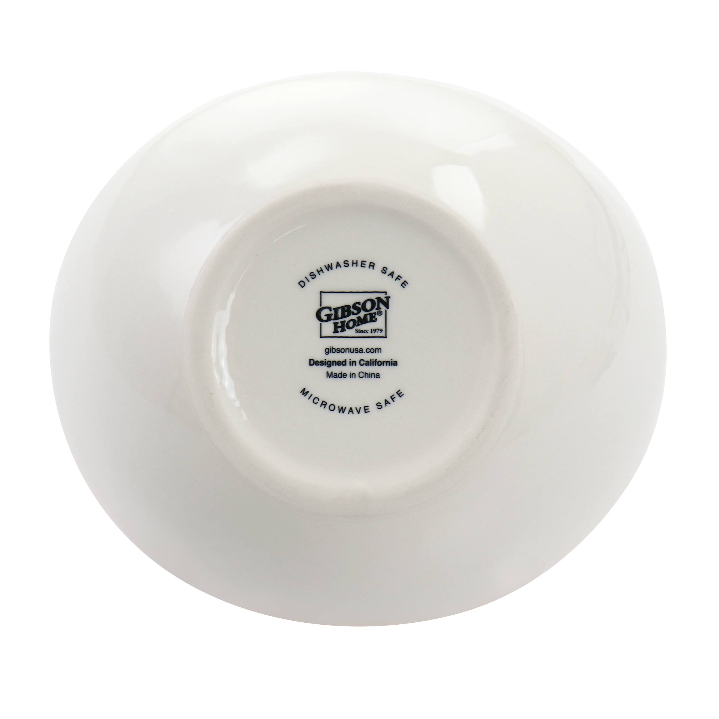 DISHWASHER SAFE GIBSON HOME d - 1 gibsonusa.com Designed in California Made in China MICROWAVE SAFE