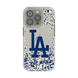 Keyscaper - MLB - Los Angeles Dodgers iPhone Confetti Design Clear Case - 14 - Multicolor