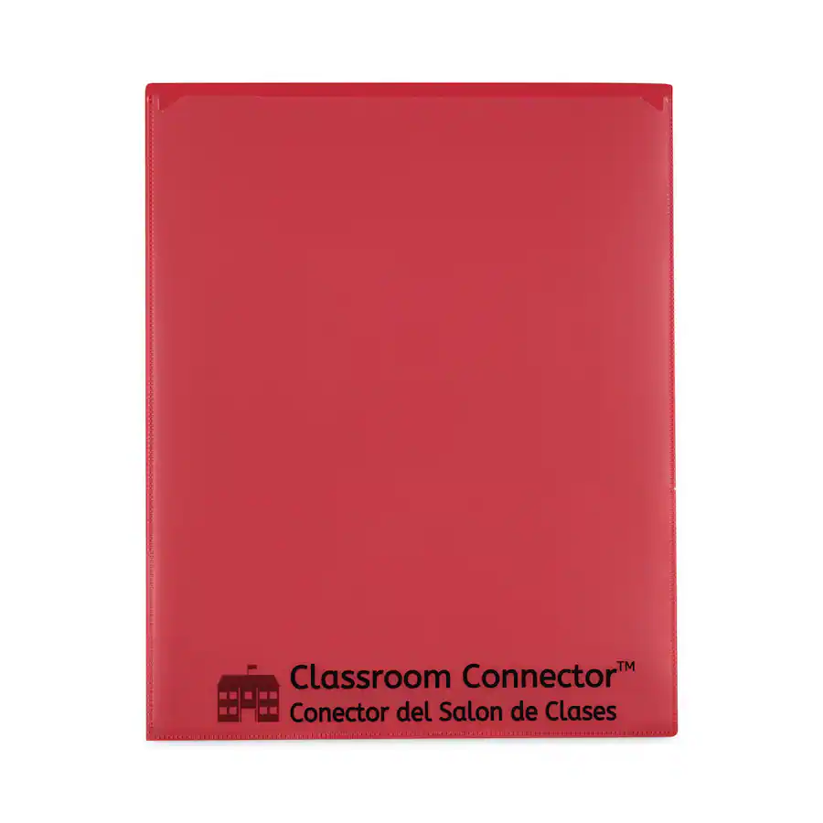 Classroom Connection Folder C Line Products Classroom Connector Folders, 11 x 8.5, Red, 25/Box ...