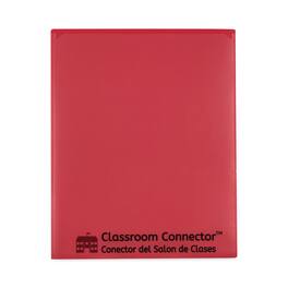 C-Line Products - Classroom Connector Folders, 11 x 8.5, Red, 25/Box
