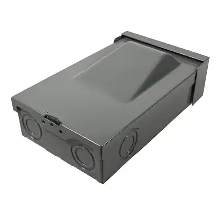 Front. HQRP - Fused A/C Disconnect Switch Pullout 30 A 120-240 VAC Outdoor Type 3R UL Listed - grey.