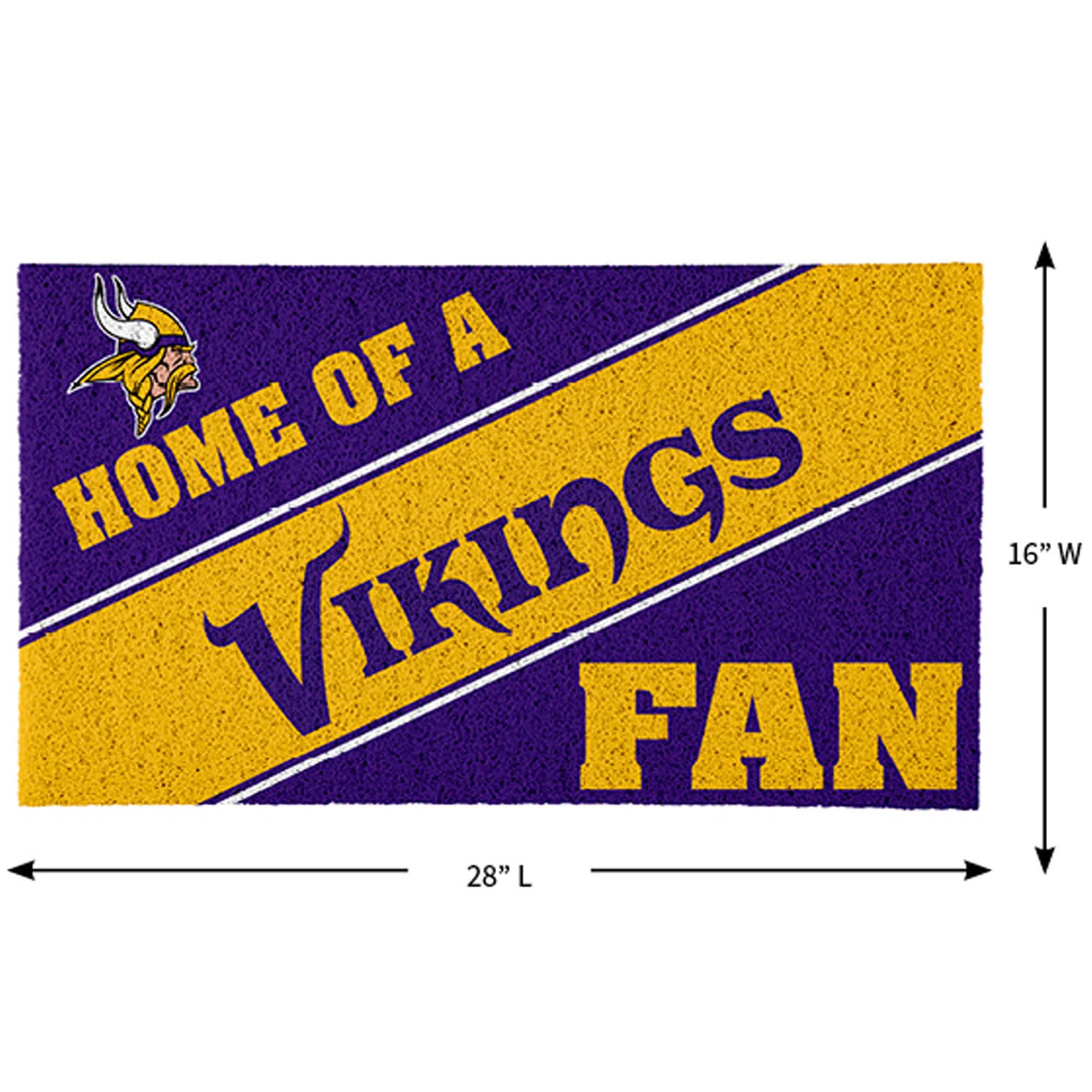 A Home of a Vikings Fan 16" W 28" L
