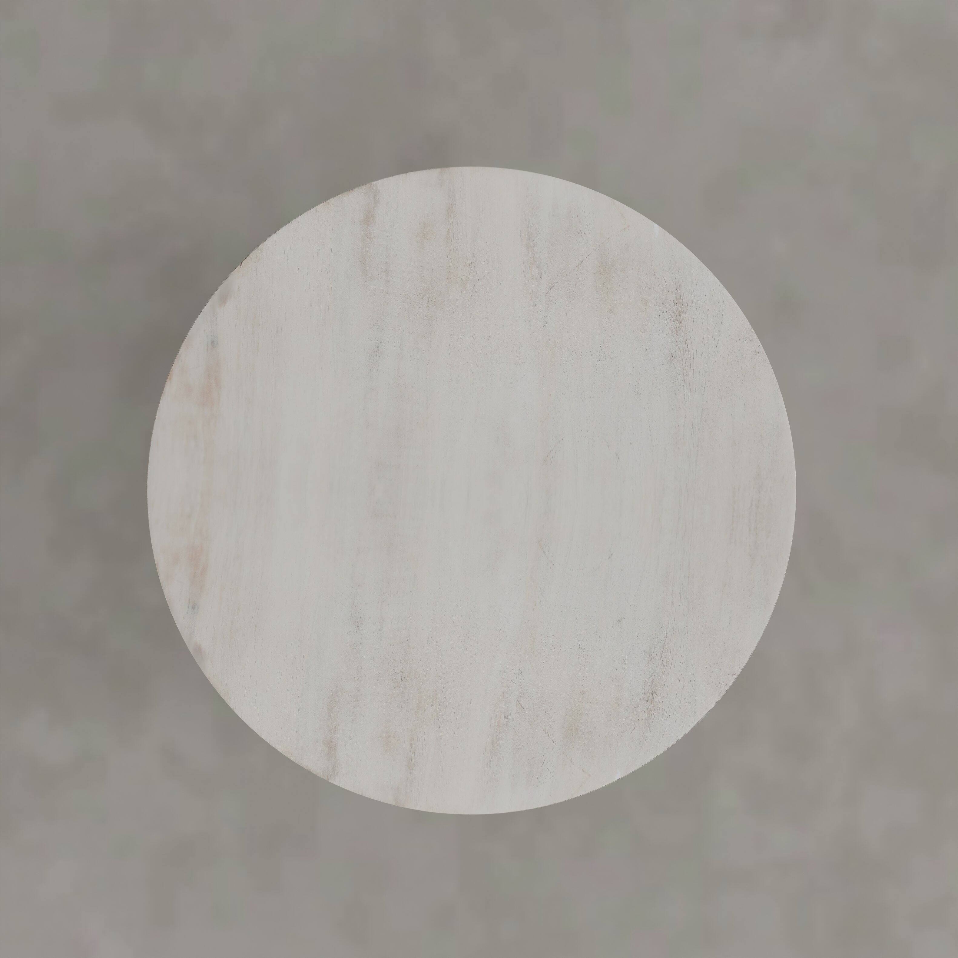 Alt View 1. Simpli Home - Robbie 16 inch Wide Solid Mango Wood Accent Table, Distressed Aged White - Aged White.