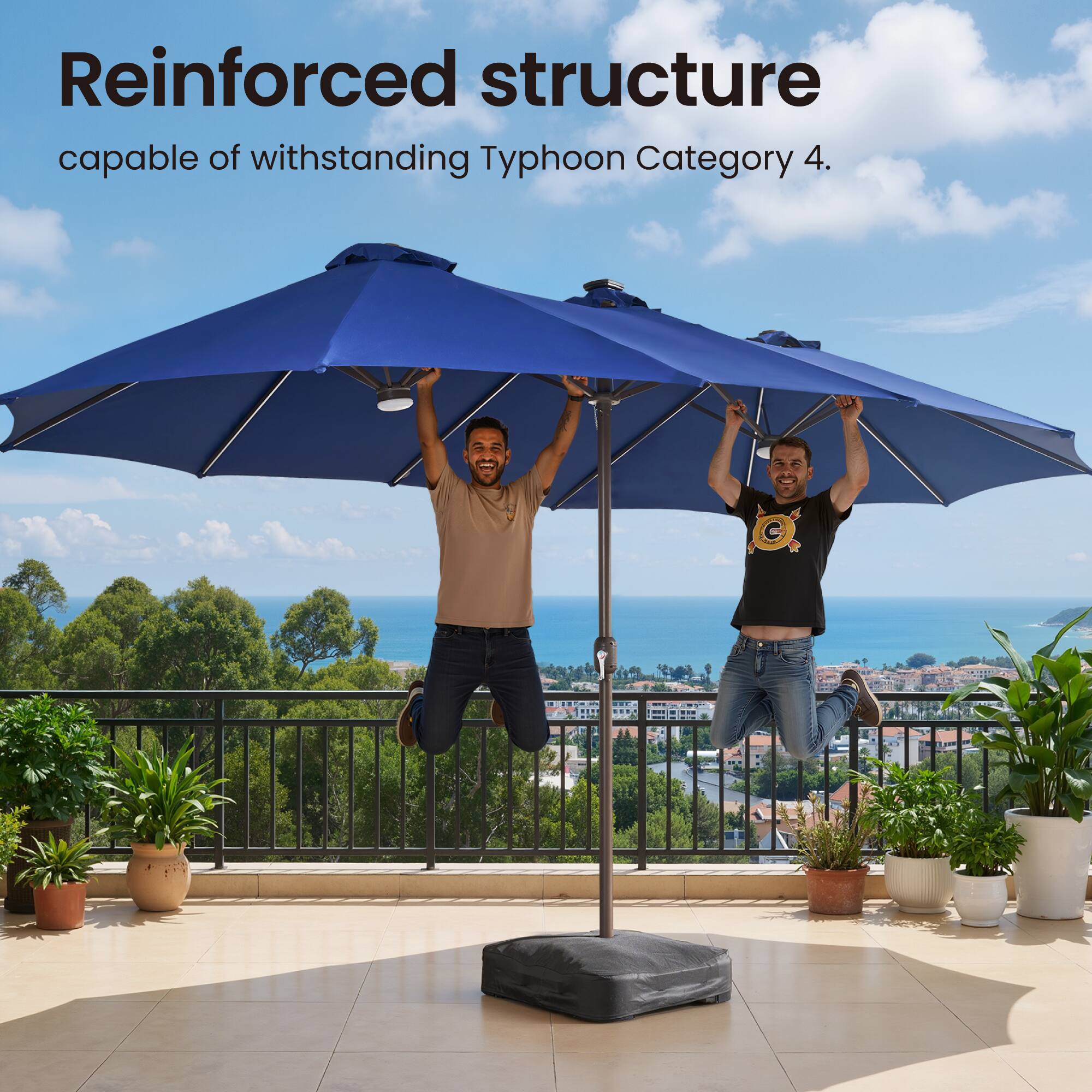 Reinforced structure capable of withstanding Typhoon Category 4.