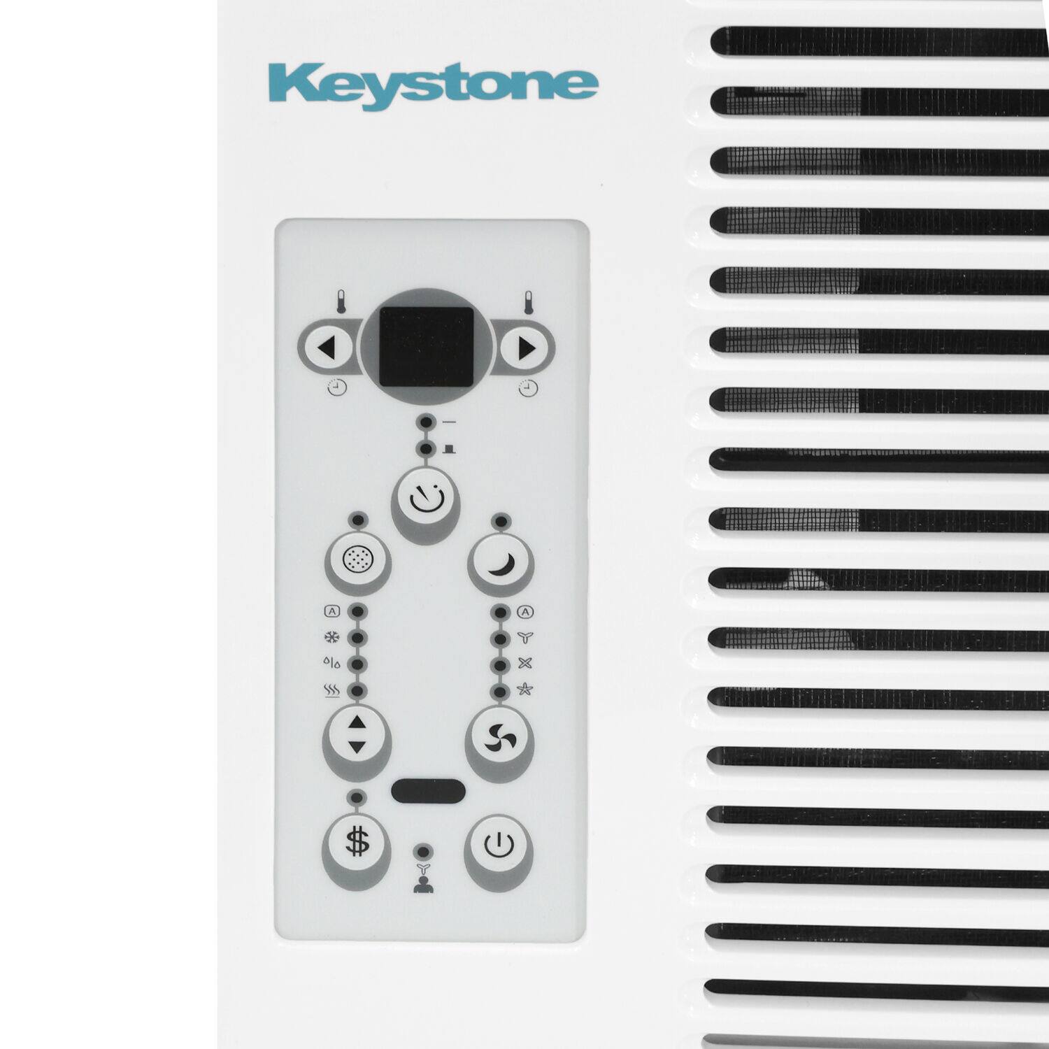 Alt View 13. Keystone - Keystone 6,000 BTU 115V 250 Sq. Ft. Window Air Conditioner - White.