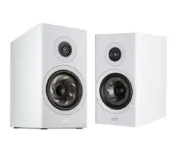 Polk Audio - Polk Reserve R200 Bookshelf Speaker, 1" Pinnacle Ring Tweeter & 6.5" Turbine Cone Woofer (Pair) - White - Front_Zoom