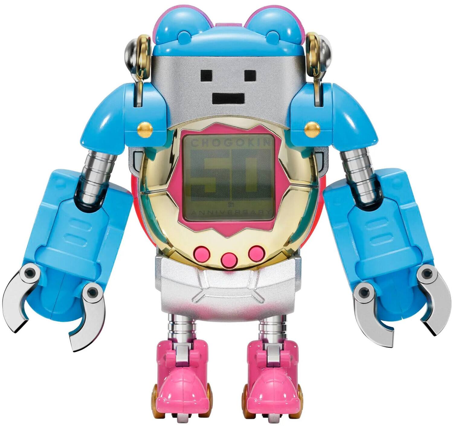 PopMarket - Tamashii Nations - Chogokin - Tamagotchi UFO Transforming Robot - Collectibles - Multicolor