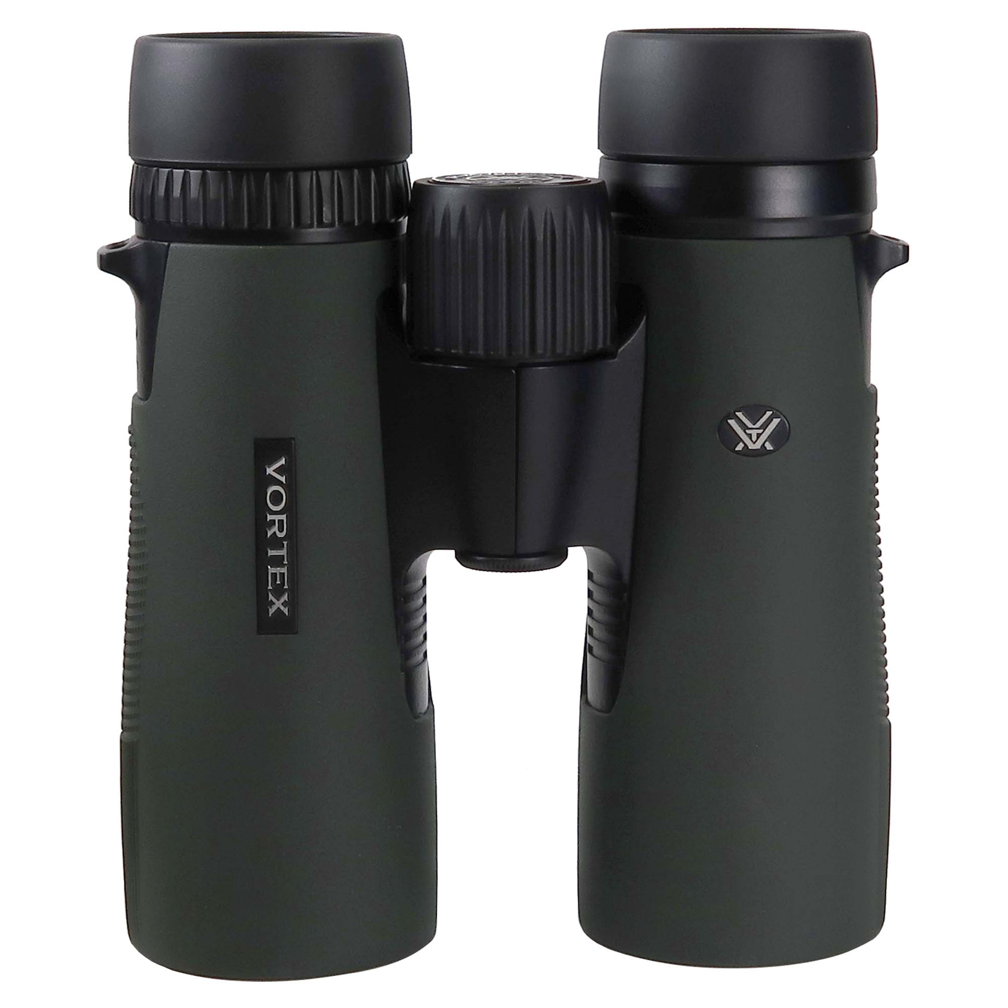 Left. Vortex - Vortex 10x42 Diamondback HD Binoculars DB-215 with Professional Cleaning Kit - Green.