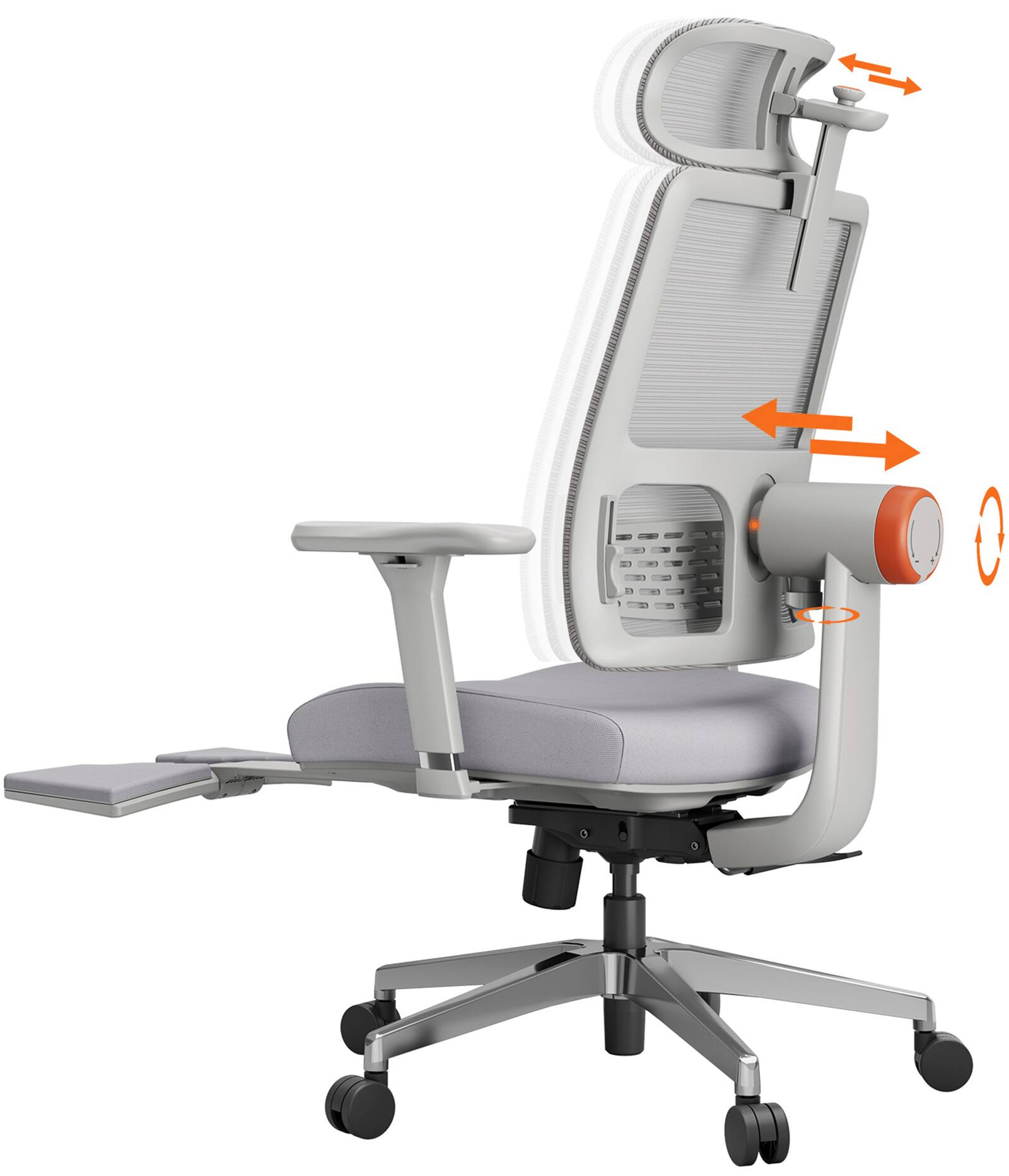 Newtral - Ergonomic High Back Mesh Office Chair - Gray