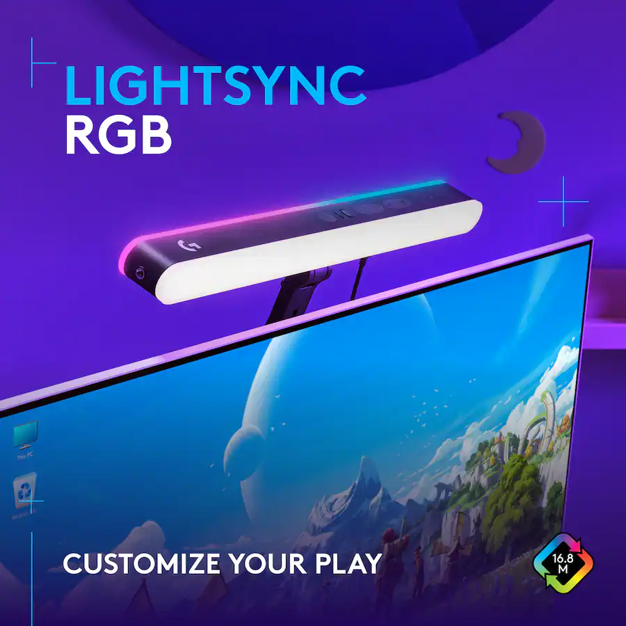 Logitech Model Number Rughtlight Logitech Litra Beam LX Premium Dual Sided RGB LED Streaming Light With ...