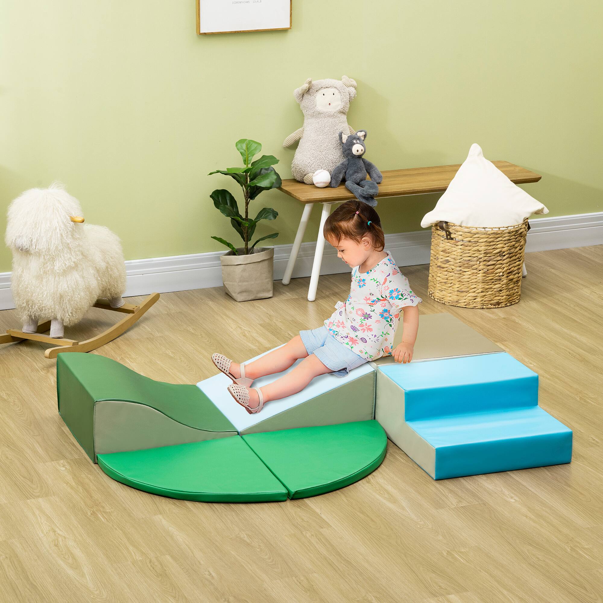 Alt View 1. Qaba - Foam Climbing Blocks for Toddlers 1-3 Years.