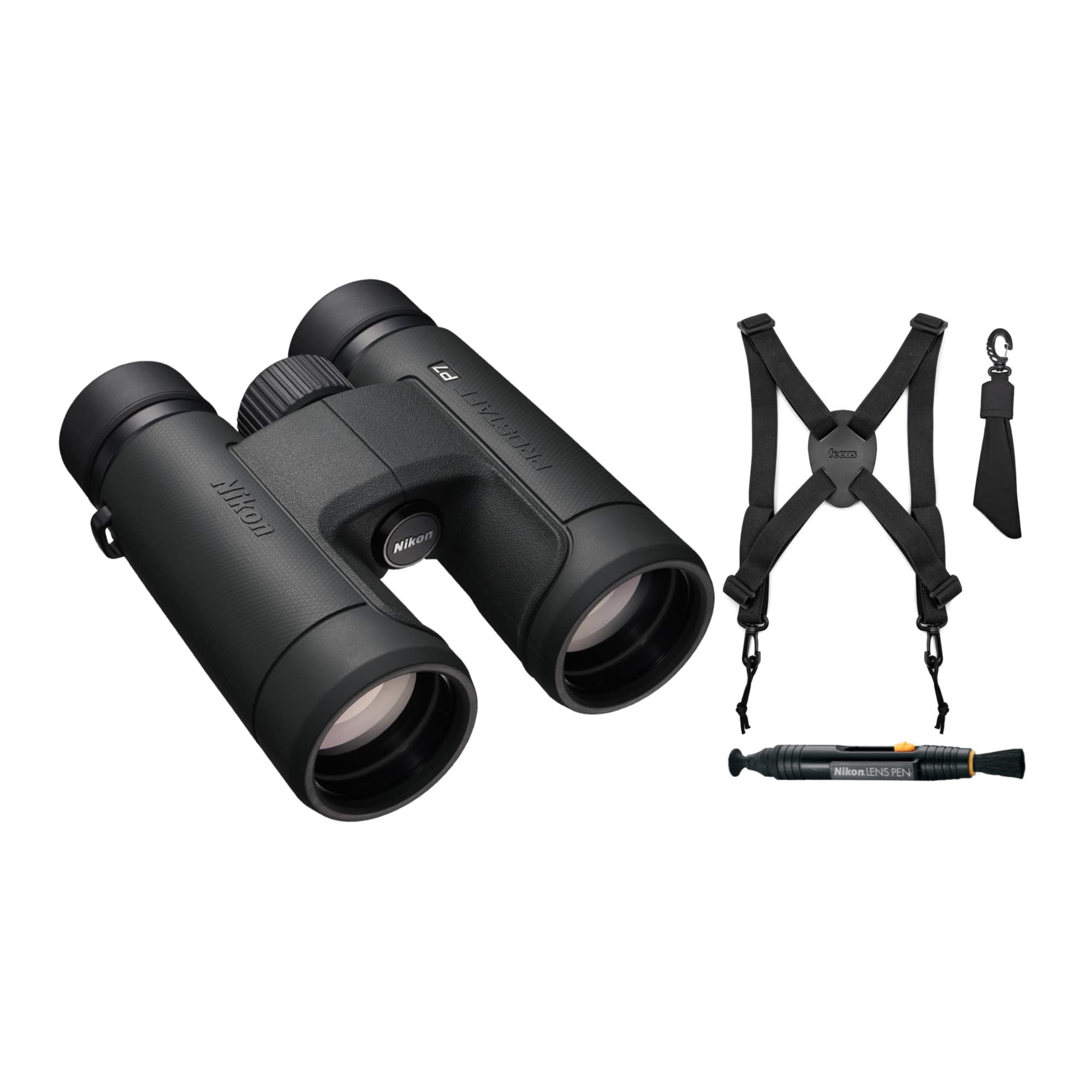 Nikon - Prostaff P7 10X42 Binoculars with Harness and Lens Pen Cleaning System
