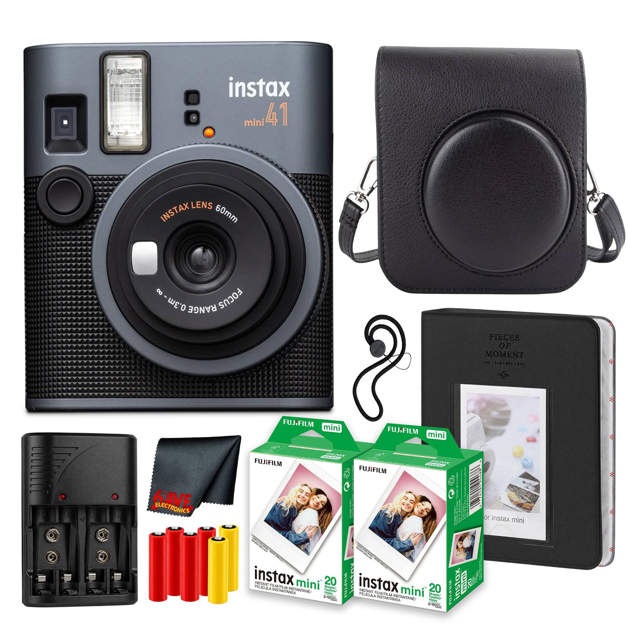 Bundle - Fujifilm - INSTAX MINI 41 Instant Film Camera, Pack of 2 INSTAX MINI INSTANT FILM