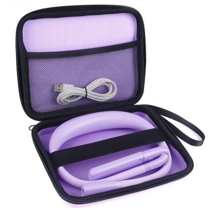 Front. MAGICAL RUBS - Neck Reading Light Book Lovers Gifts Rechargeable 2000mah 10-80hrs Eye-friendly Wide Lamp Birthday Christmas Stocking... - Purple Light, Purple Box.