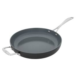 Henckels - Release 12-inch Aluminum Ceramic Nonstick Fry Pan with helper handle - Black