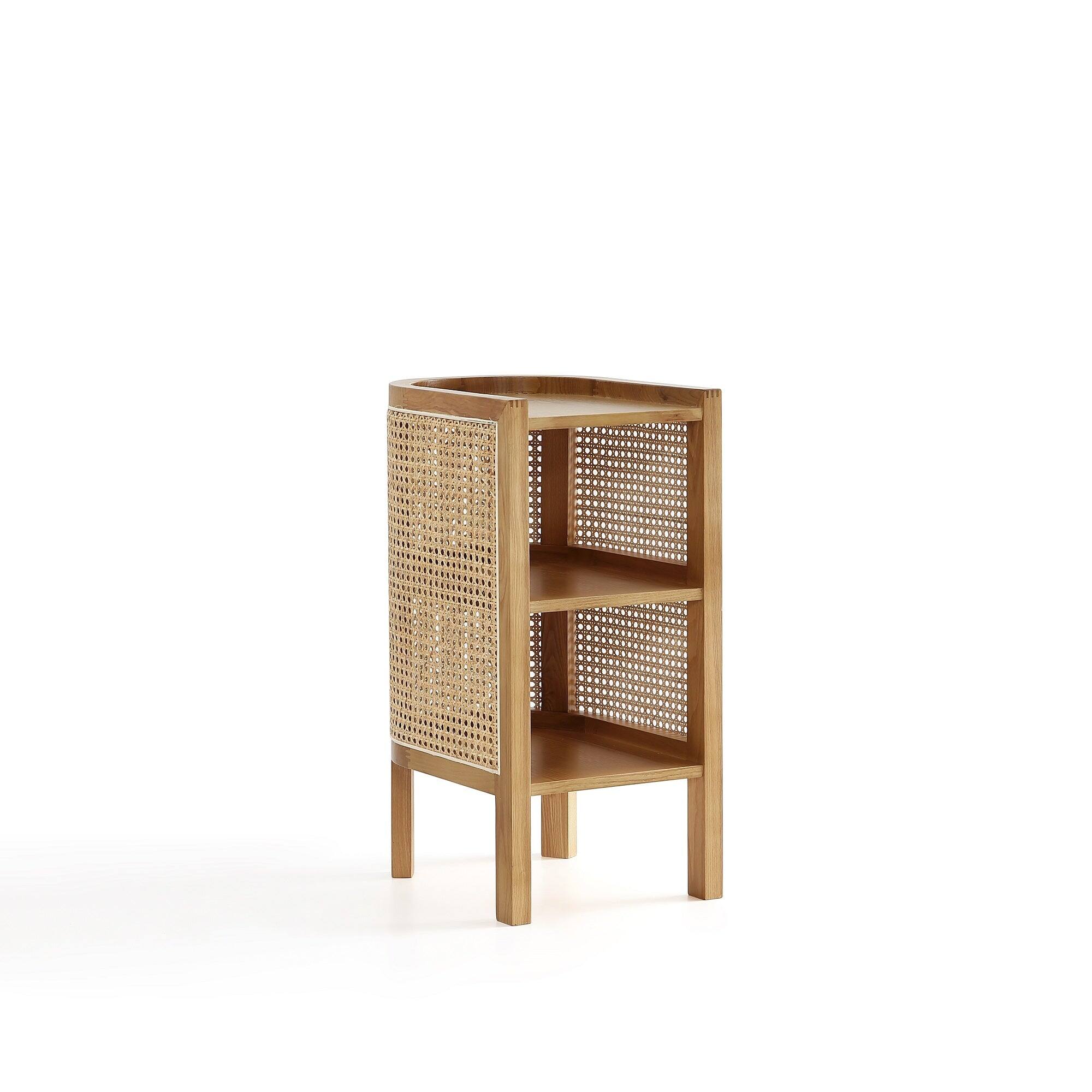 Back. Manhattan Comfort - Versailles Industry Chic End Table - Natural.