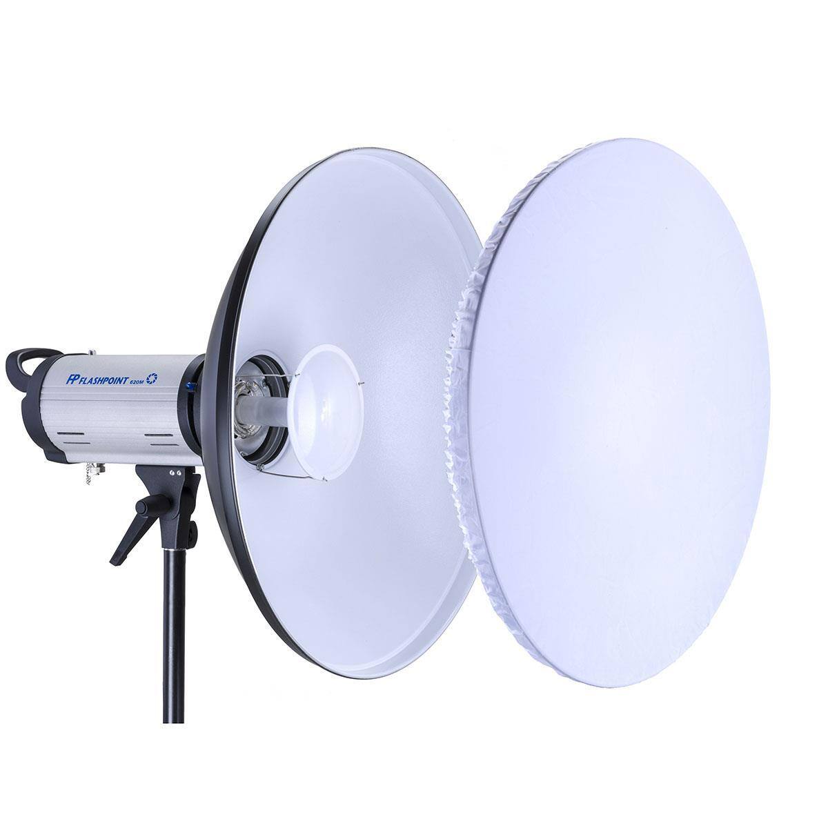 Alt View 9. Glow - Glow 22" White Beauty Dish for Flashpoint Mount.