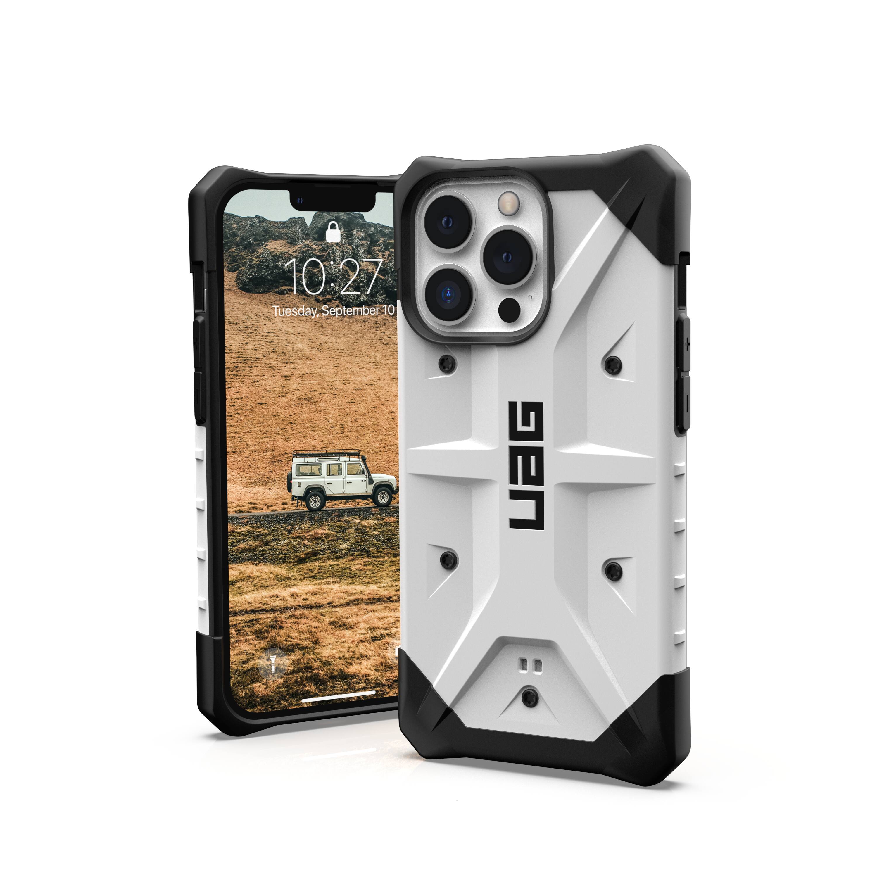 Front. UAG - Pathfinder Case for iPhone 13 Pro - White.