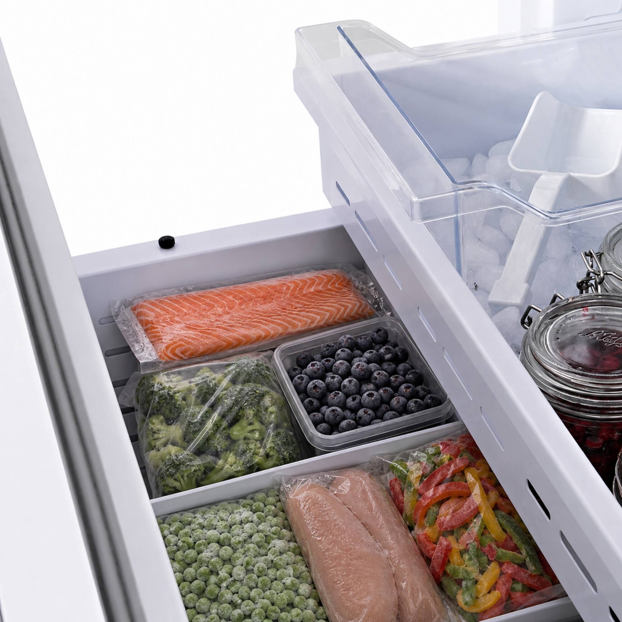 Alt View 2. Kucht - 36 in. 19.6 cu. ft. French Door Built-In Refrigerator in Panel Ready - Stainless Steel Panels and Handles Included - Stainless Steel.