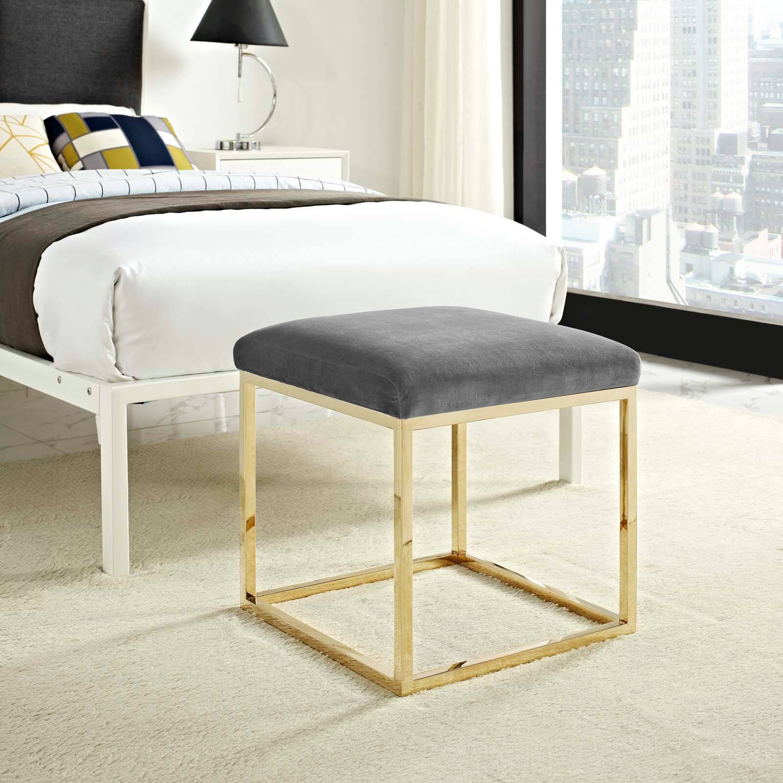 Left. Modway - Anticipate Ottoman by Modway - EEI-2849-GLD-GRY.