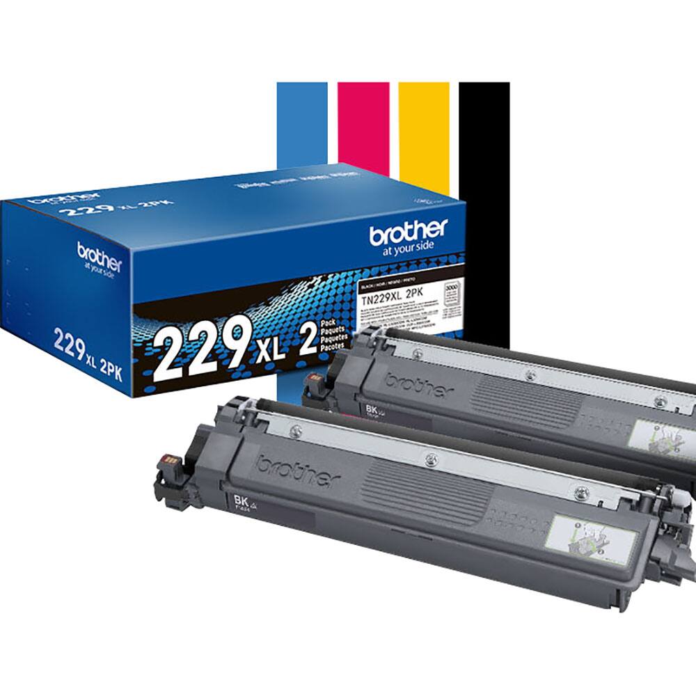 Md 2PK 229 Y brother side brother at your side TN229XL 2PK Pockets 229 229 XL 2 Packets Paquetes XL 2PK brother BK 1 Grother K & 20000
