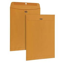 Quality Park - Clasp & Moistenable Glue Catalog Envelopes, 9" x 12", 100/Box - Kraft
