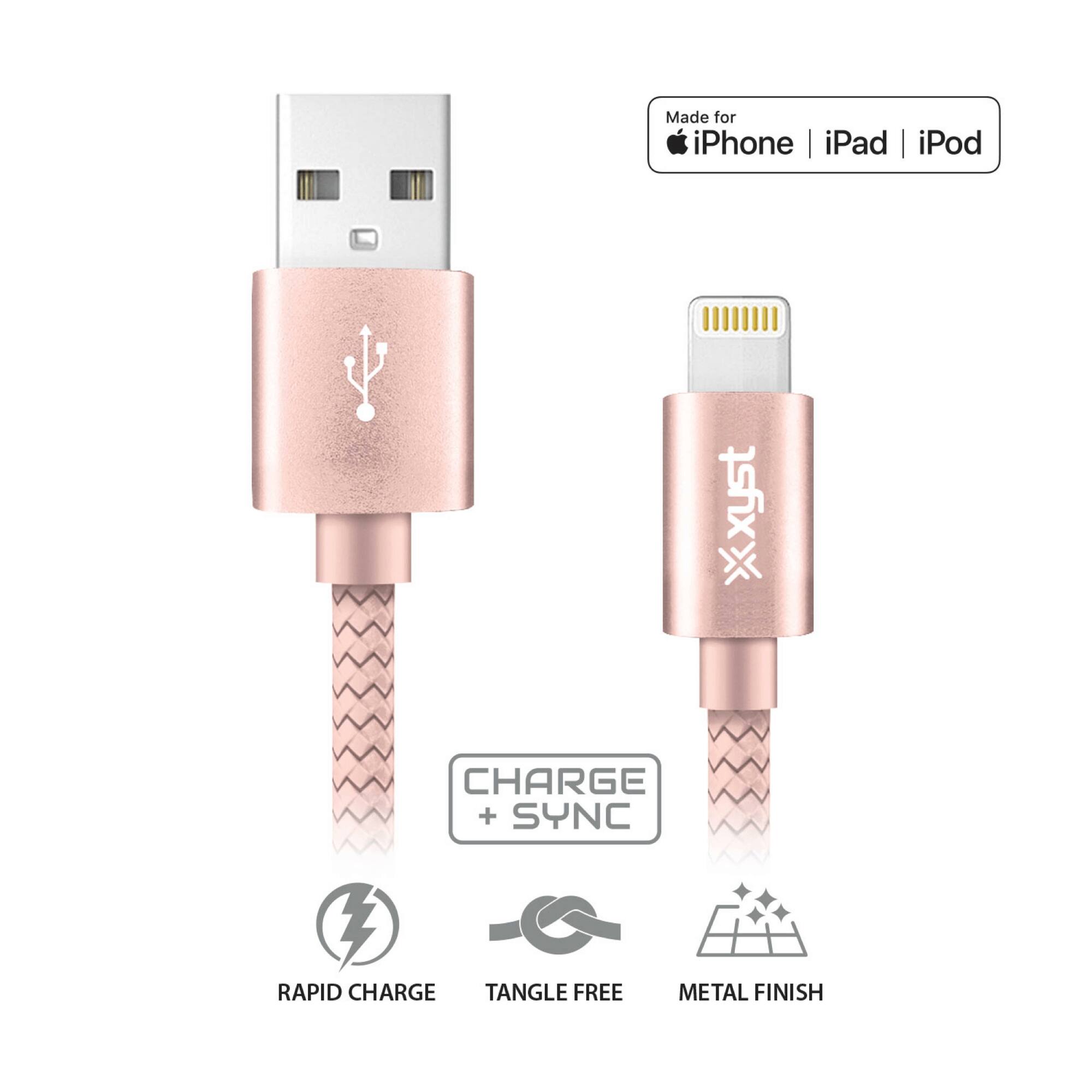 Made for iPhone | iPad | iPod

CHARGE + SYNC

RAPID CHARGE
TANGLE FREE
METAL FINISH