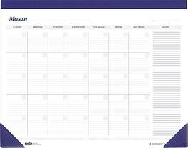 House of Doolittle - 17" x 22" Monthly Desk Pad Calendar - Blue