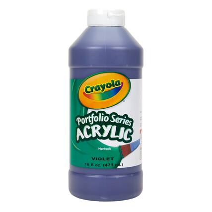 Crayola Portfolio Series ACRYLIC Nontoxic VIOLET 16 fl oz. (473 mL)