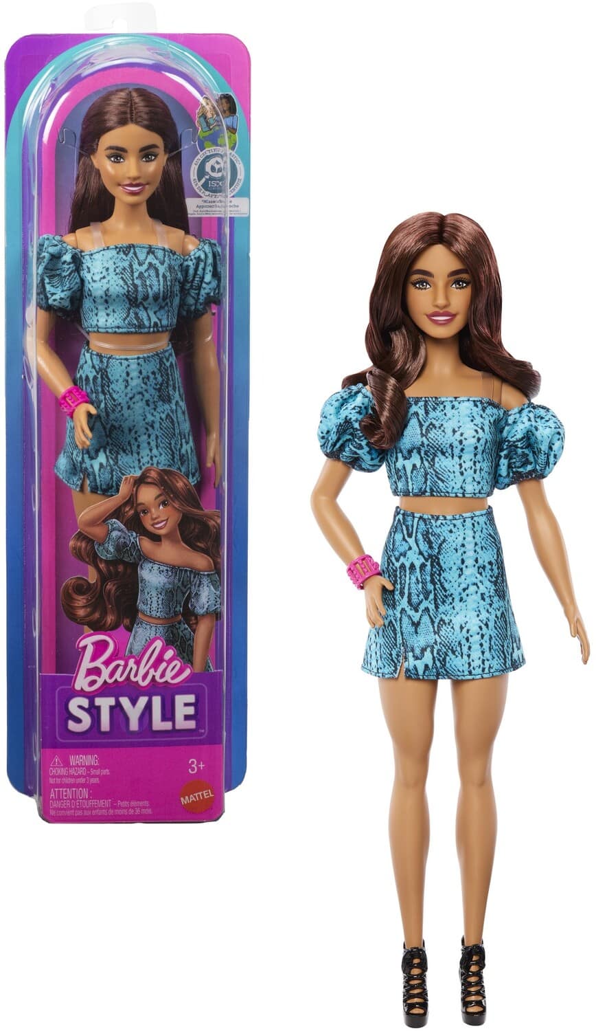 Mattel - Barbie Fashionista Teal Animal Print - COLLECTIBLES - Multicolor price history on PriceWatchPro