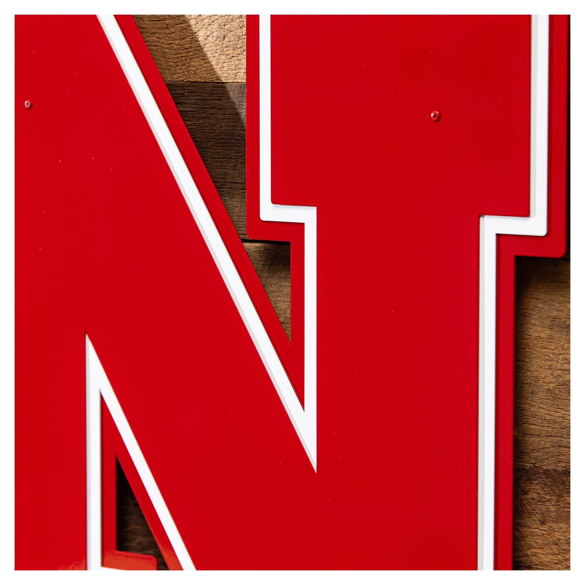 Alt View 2. Evergreen Enterprises - Nebraska Huskers 23" Layered Metal Wall Art Sign - Multicolor.