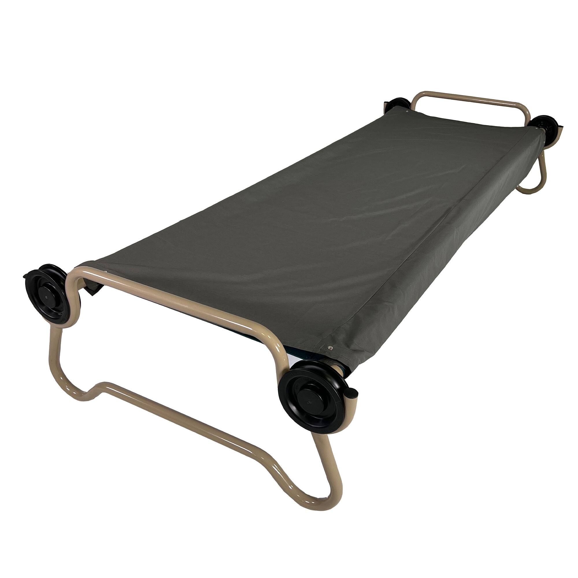 Alt View 7. Disc-O-Bed - Disc-O-Bed L/XL Cot Sheet for Portable Folding Bed Systems and Camping, Grey - Grey.