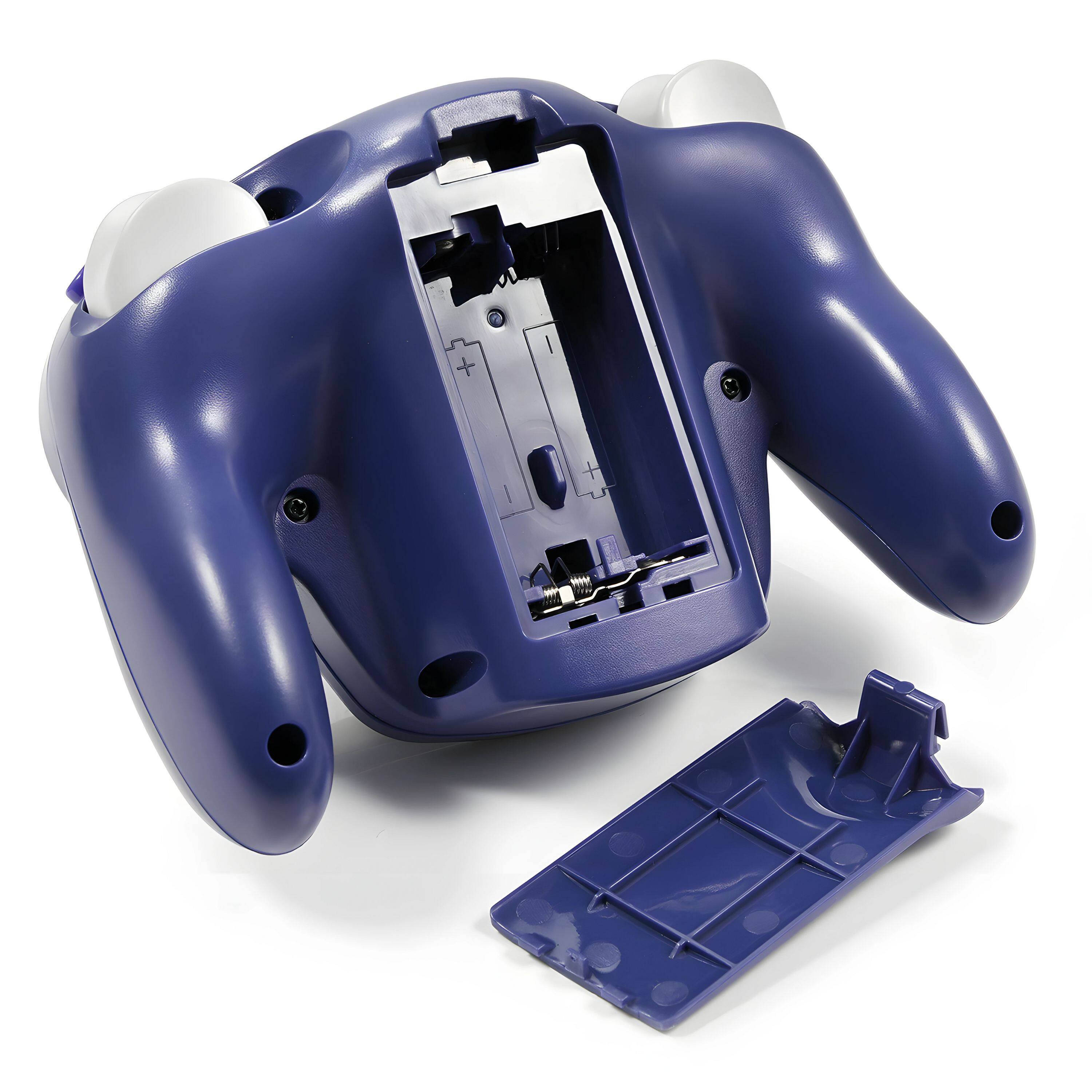 Back. Kitcheniva - Wireless Game Controller With Adapter For Nintendo Game Cube - Blue.