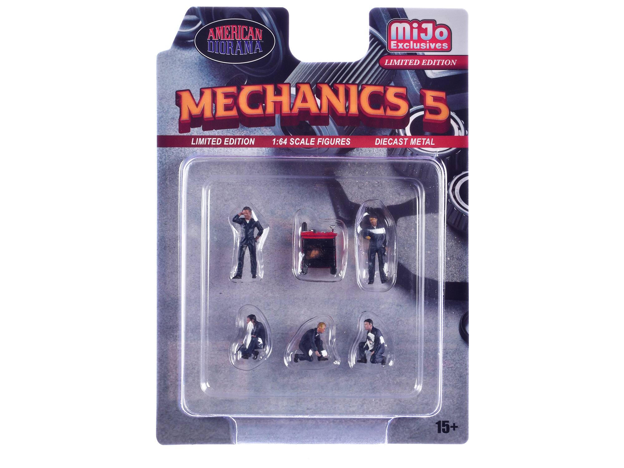 AMERICAN DIORAMA Exclusives LIMITED EDITION MECHANICS 5 LIMITED EDITION 1:64 SCALE FIGURES DIECAST METAL  
15+