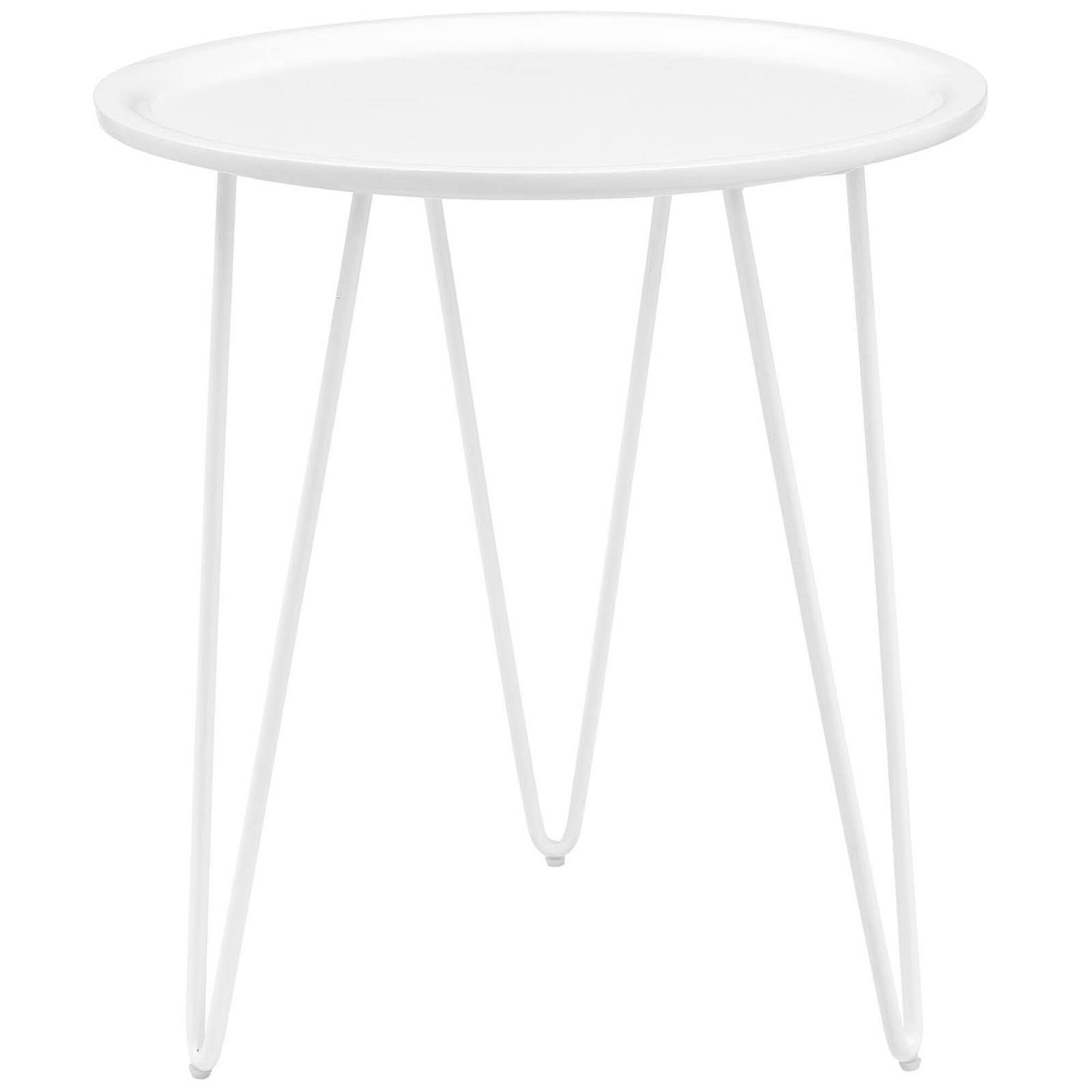 Angle. Modway - Digress Side Table by Modway - White.