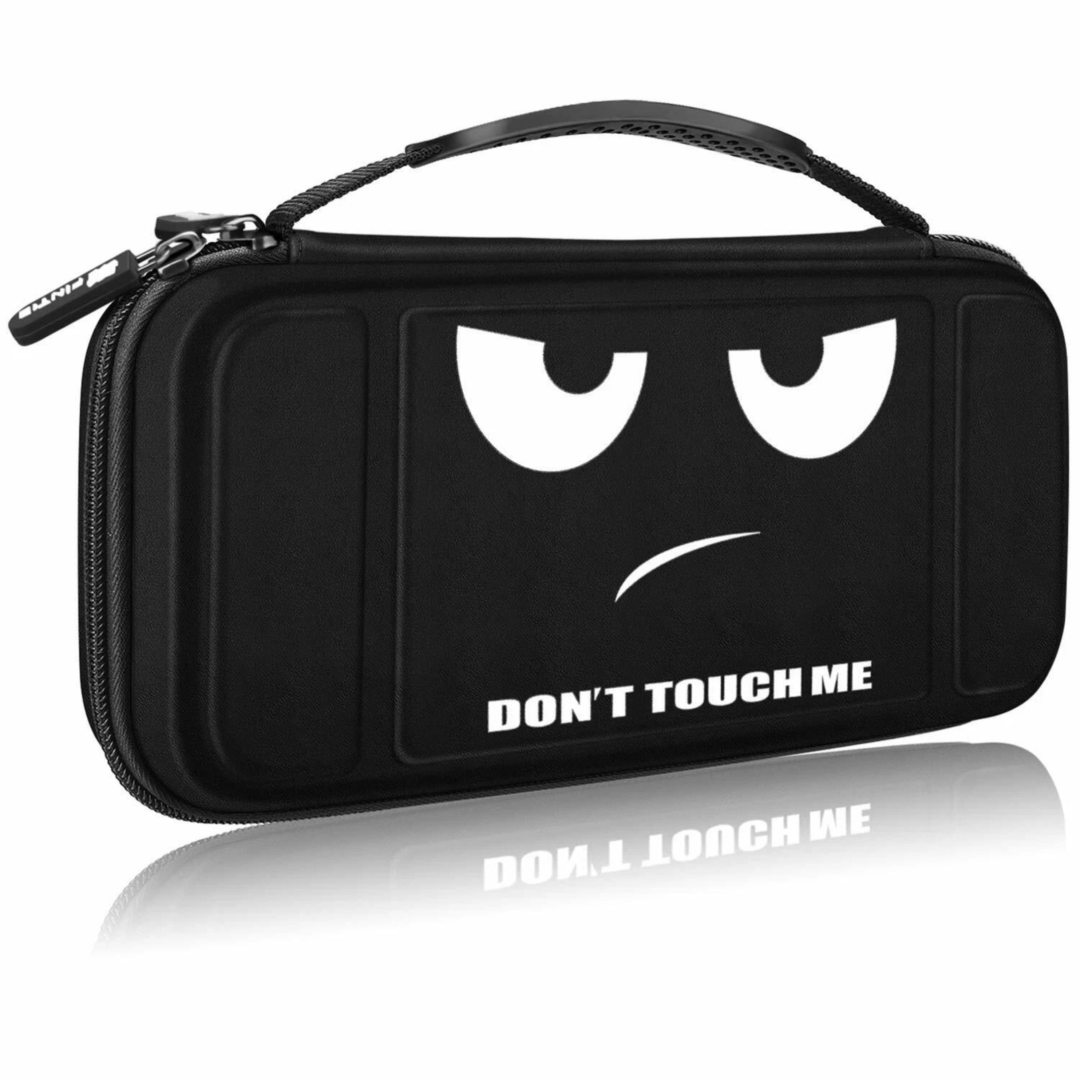 Kitcheniva - Travel Carry Case For Nintendo Switch OLED 2021 And Switch 2017 - Black Touch