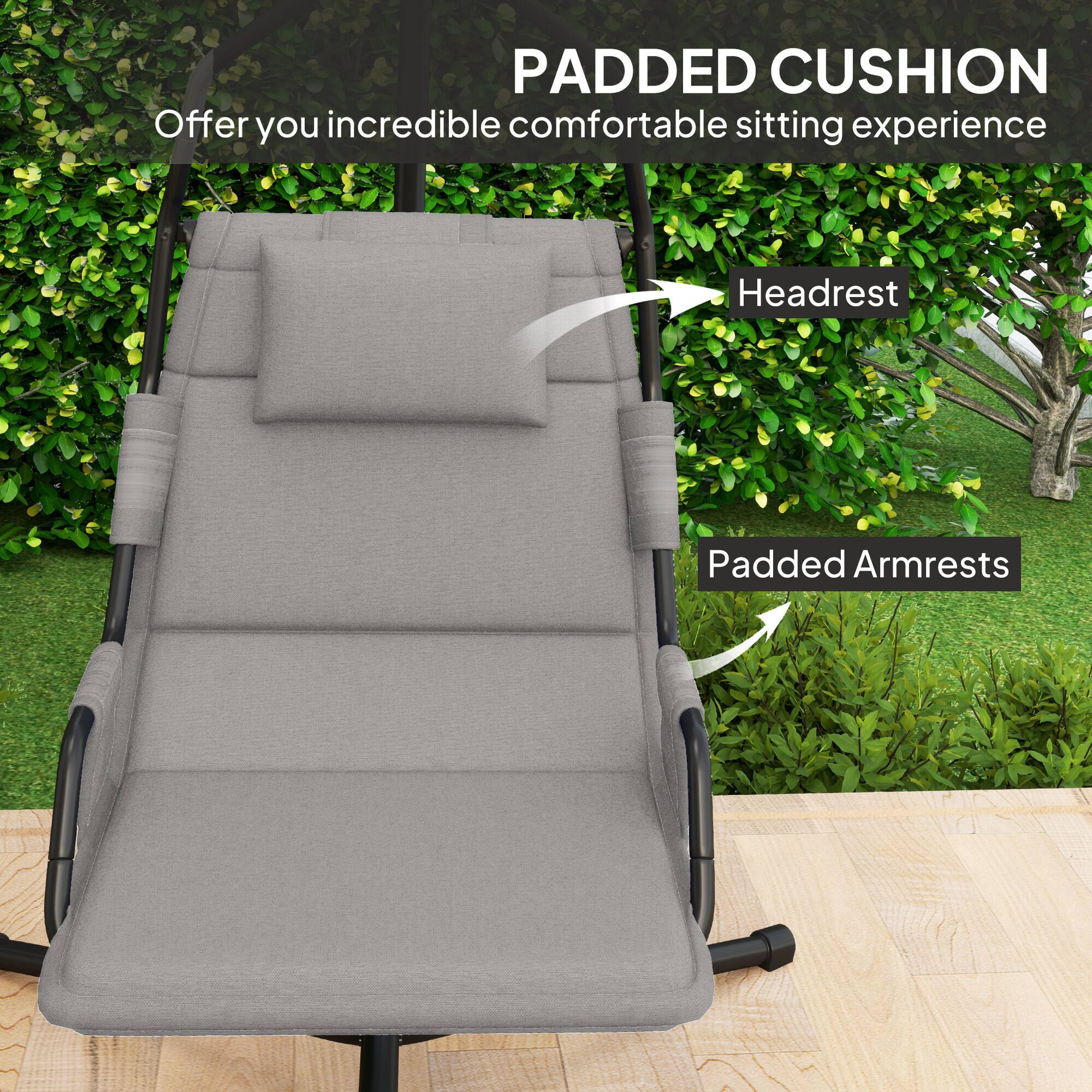 PADDED CUSHION Offer you incredible comfortable sitting experience
Headrest
Padded Armrests