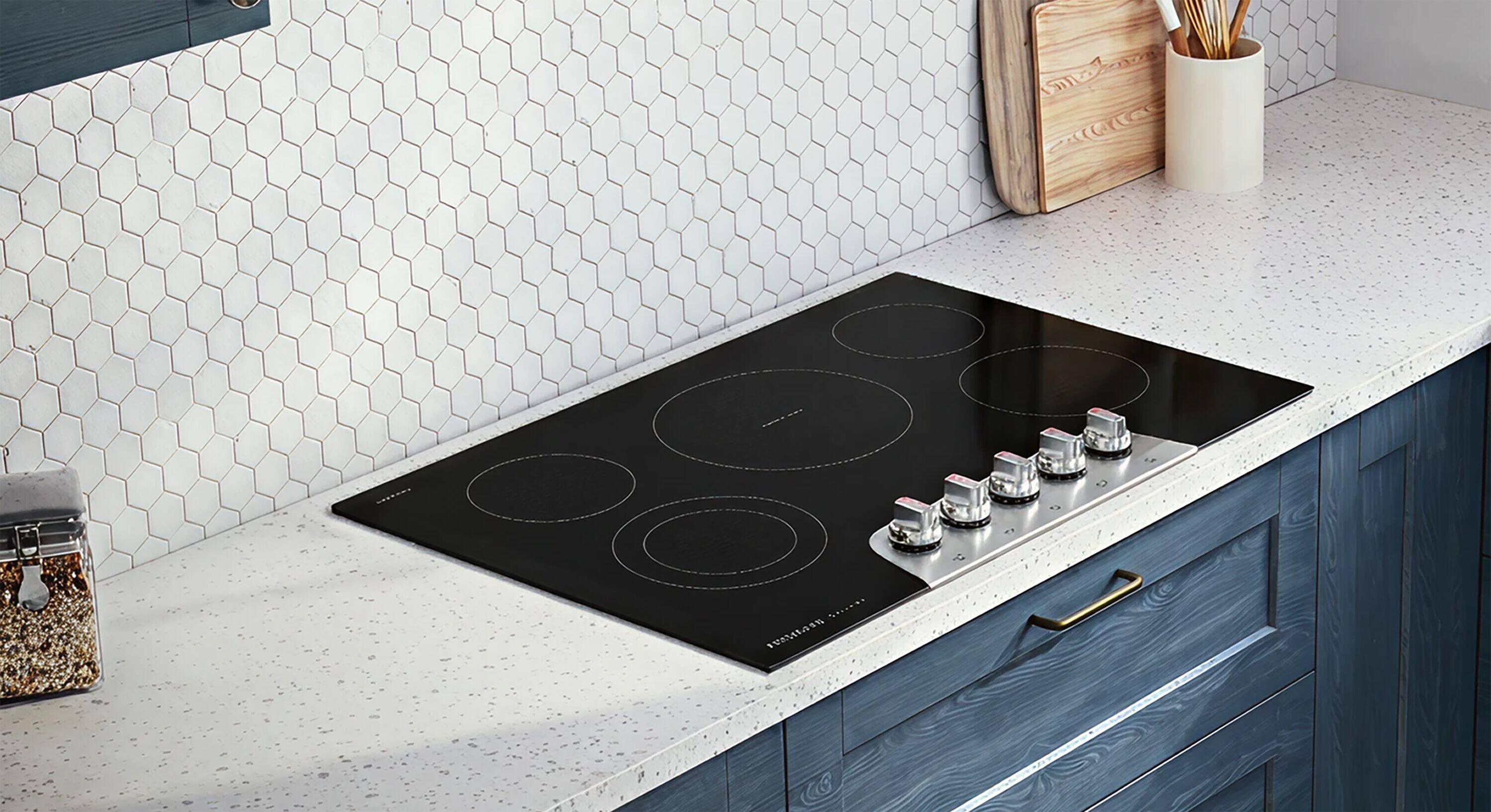 Alt View 4. Frigidaire - 30" Electric Cooktop - Stainless Steel.