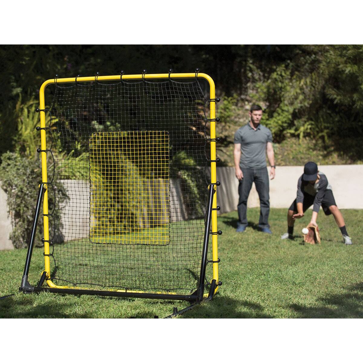 Alt View 3. SKLZ - SKLZ Baseball Fielding Trainer Net - Yellow/Black - Yellow/Black.