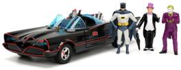 Jada Toys - 1:24 Batman - Hollywood Rides - Deluxe 1966 Batmobile with 3 Figures: Batman, Joker, Penguin - COLLECTABLES - Multicolor