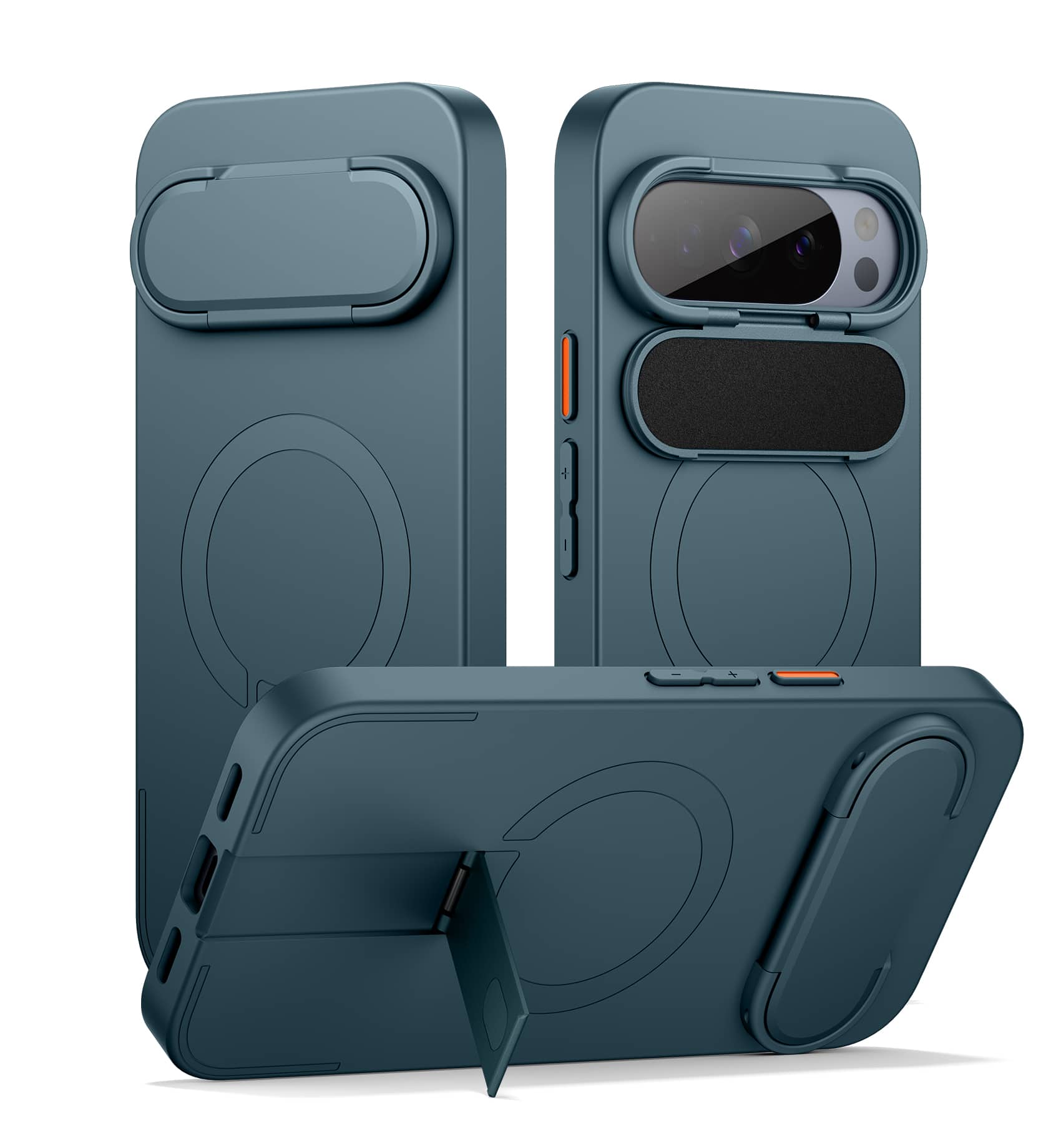 SURITCH - Phone Case for Google Pixel 10 Pro XL, Compatible with MagSafe, Protective Cover with Camera Cover& Adjustable Kickstand - Lake Green price history on PriceWatchPro