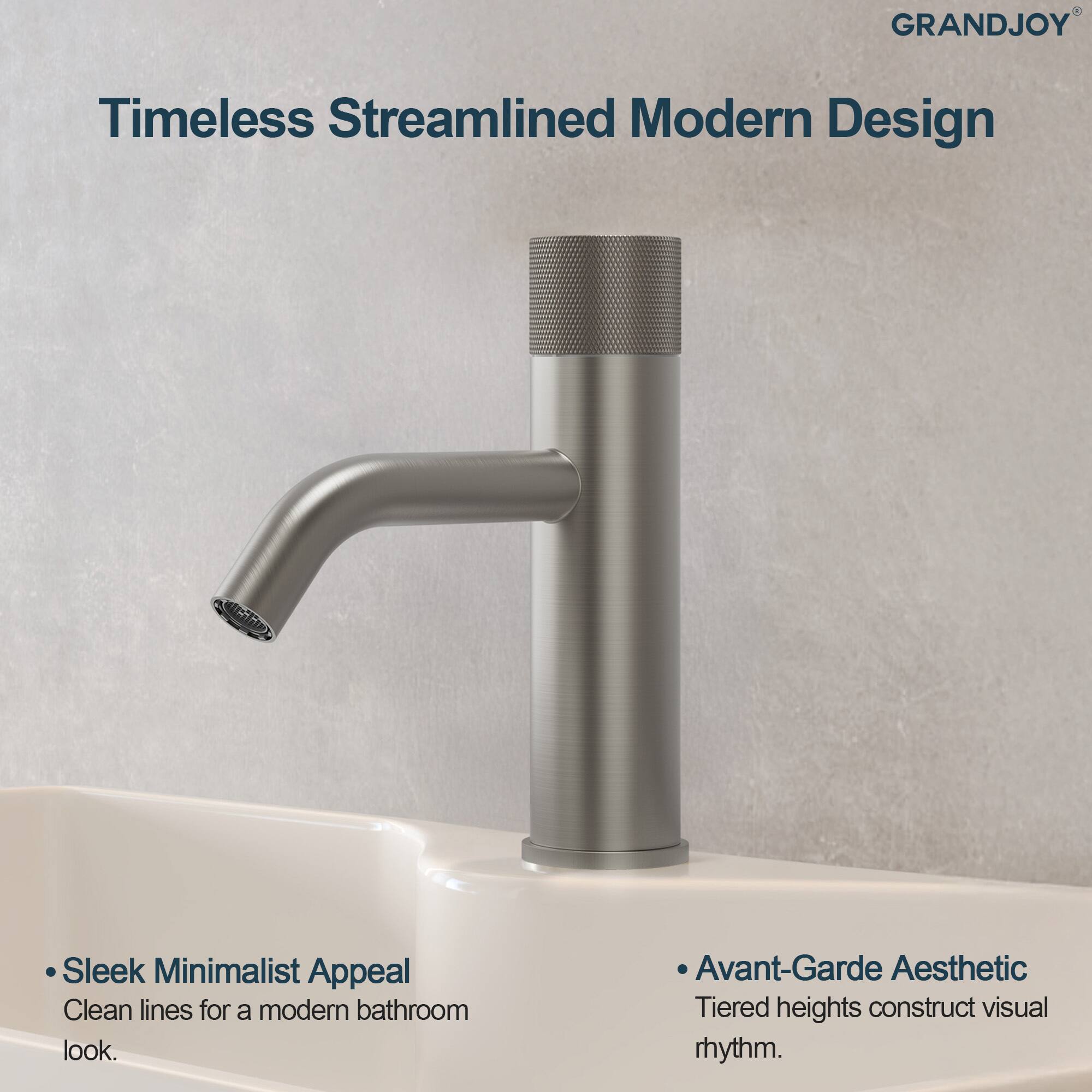 GRANDJOY

Timeless Streamlined Modern Design

- Sleek Minimalist Appeal
  Clean lines for a modern bathroom look.

- Avant-Garde Aesthetic
  Tiered heights construct visual rhythm.